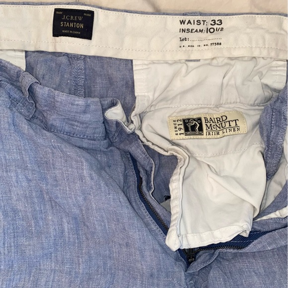 J. Crew - Stanton Blue Linen Blend Shorts - Picture 5 of 5